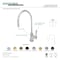 Kingston Brass KS8195NKL Nustudio Single-Handle Cold Water Filtration Faucet, Bronze KS8195NKL - alternate 2